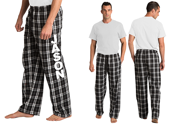 Men's Personalized Custom Print Flannel Pajama Pants
