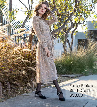 Fresh Fields Shirt Dress | ZYNOTTI